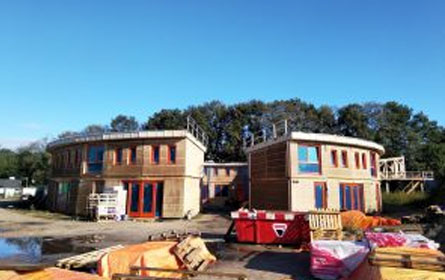Ecodorp Boekel in backlight with our panels!